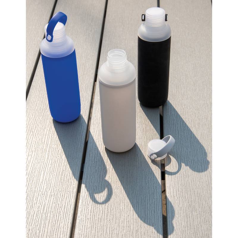 Nepriepustná sklenená fľaša na vodu, kráľovská modrá Nepriepustná sklenená fľaša na vodu, kráľovská modrá