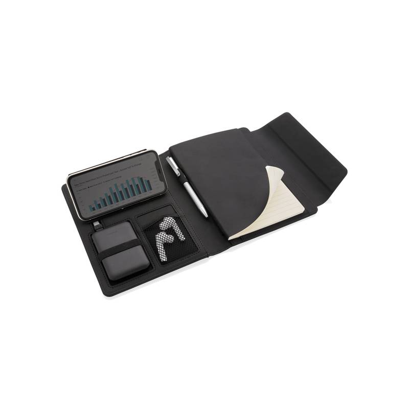 Konferenčné dosky A5 s bezdrôtovým nabíjaním a powerbankou Fiko Konferenčné dosky A5 s bezdrôtovým nabíjaním a powerbankou Fiko