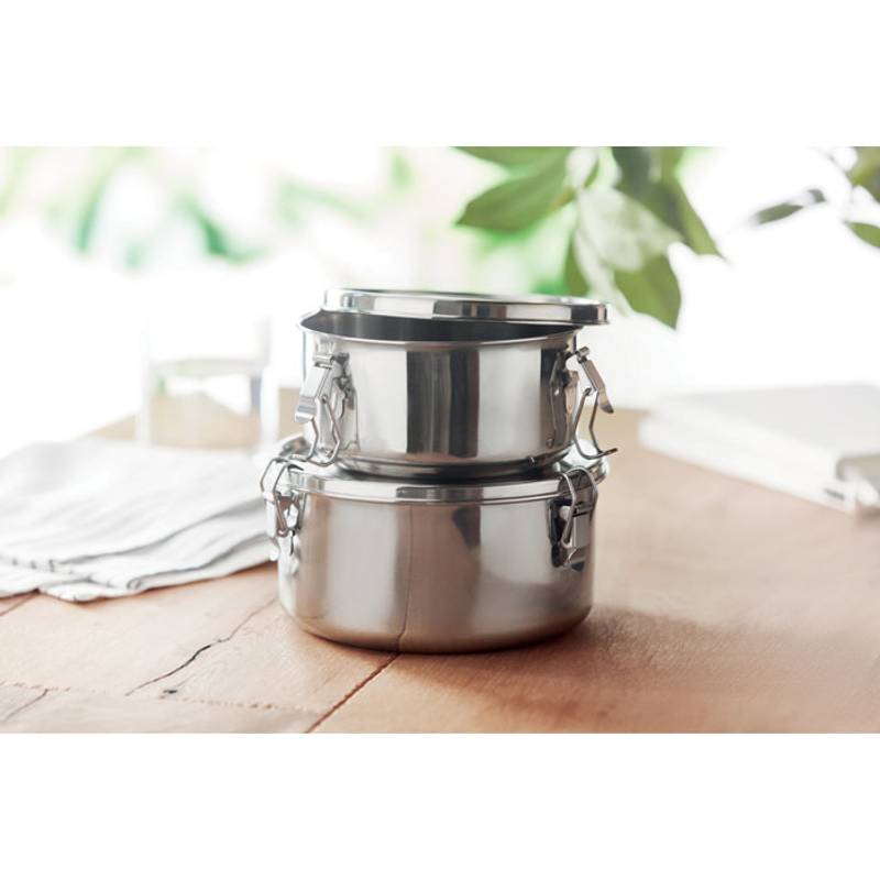 ELLES Sada 2 nerezových boxů, stříbrná matná ELLES Sada 2 nerezových boxů, stříbrná matná