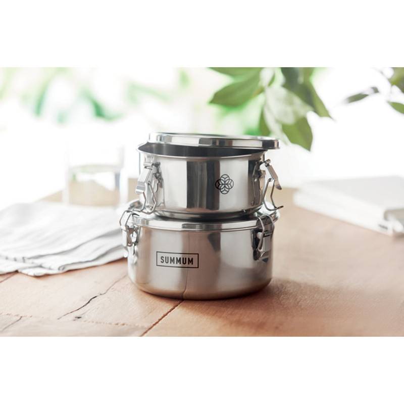 ELLES Sada 2 nerezových boxů, stříbrná matná ELLES Sada 2 nerezových boxů, stříbrná matná