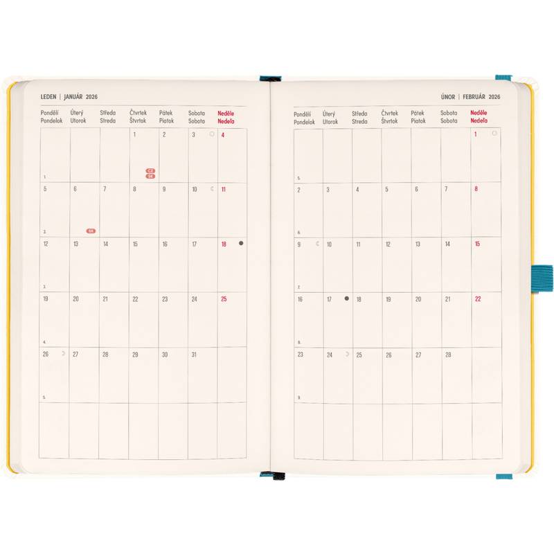 NOTIQUE Planbook diár/notes Herbár 2026, 13 x 21 cm NOTIQUE Planbook diár/notes Herbár 2026, 13 x 21 cm