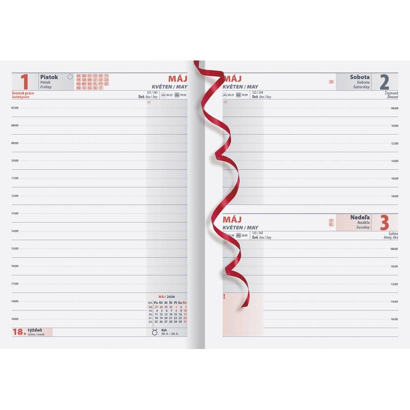 Denný diár Manager 2026 - modrý Denný diár Manager 2026 - modrý