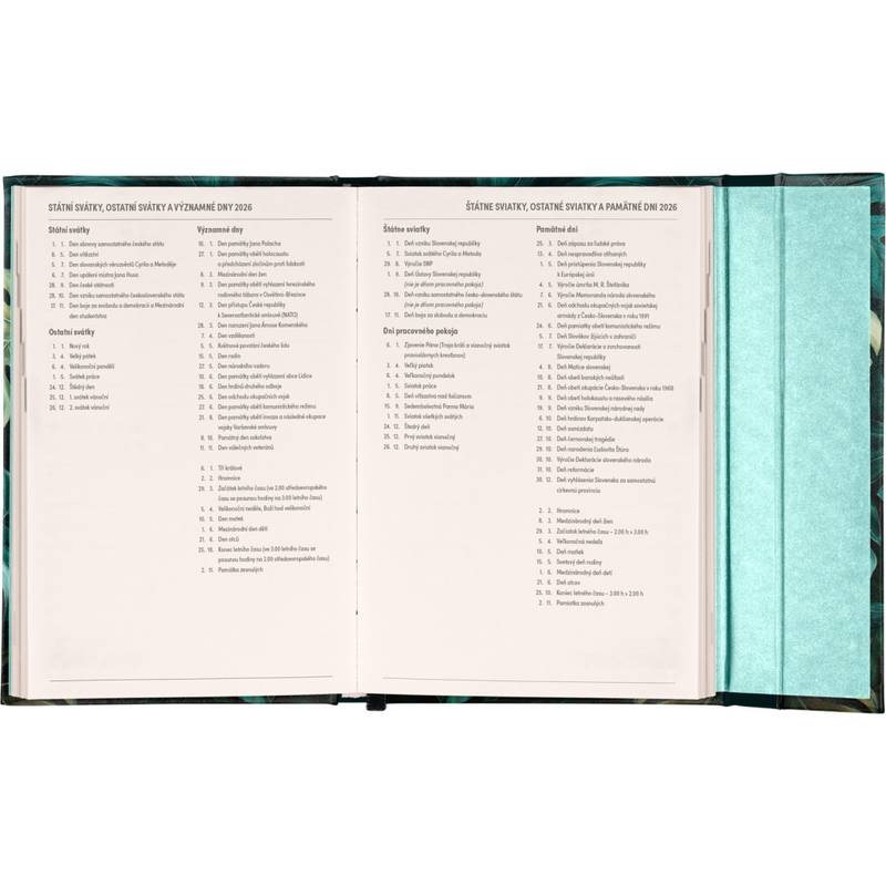 NOTIQUE Týždenný magnetický diár Monstera 2026, 11 x 16 cm NOTIQUE Týždenný magnetický diár Monstera 2026, 11 x 16 cm