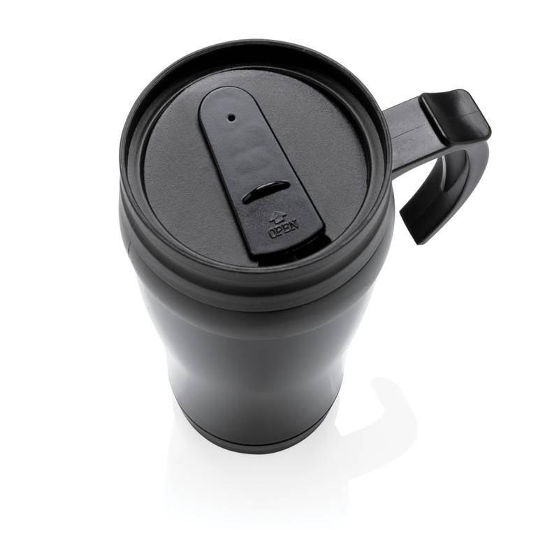 CERBER kovový termohrnček, 350 ml, čierna CERBER kovový termohrnček, 350 ml, čierna