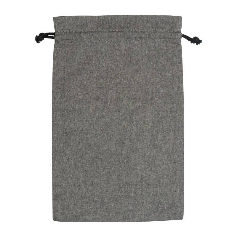 Vrecúško z recyklovanej bavlny so sťahovacou šnúrkou, sivá Vrecúško z recyklovanej bavlny so sťahovacou šnúrkou, sivá