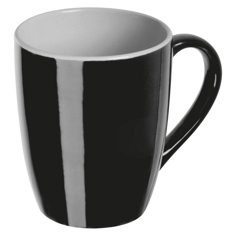 Keramický hrnček, 300ml, čierna Keramický hrnček, 300ml, čierna