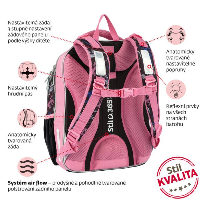 Školský batoh Lizzard, viacfarebná Školský batoh Lizzard, viacfarebná