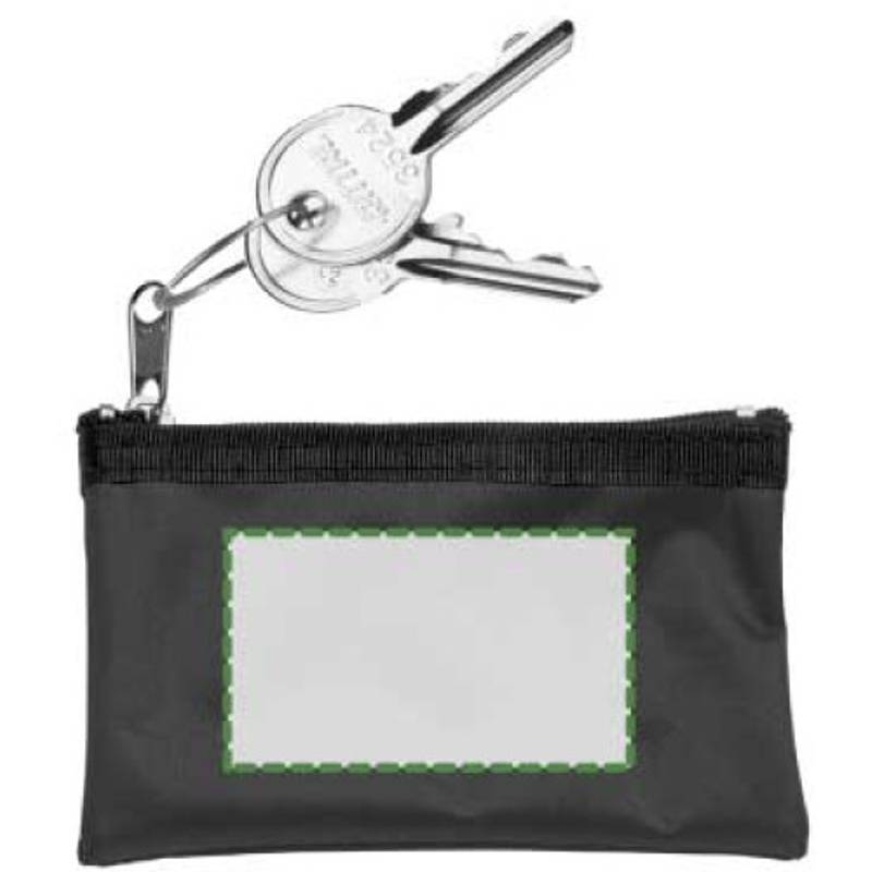 Klíčenka, peněženka na zip, černá / HOLMES / Klíčenka, peněženka na zip, černá / HOLMES /