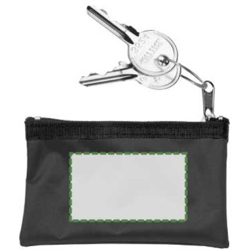 Klíčenka, peněženka na zip, černá / HOLMES / Klíčenka, peněženka na zip, černá / HOLMES /