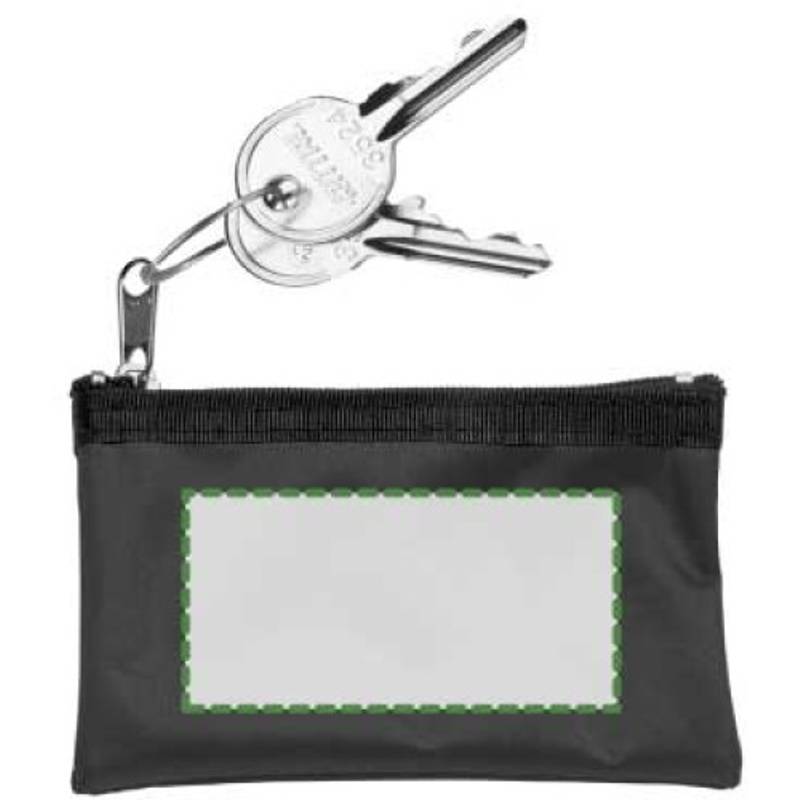 Klíčenka, peněženka na zip, černá / HOLMES / Klíčenka, peněženka na zip, černá / HOLMES /