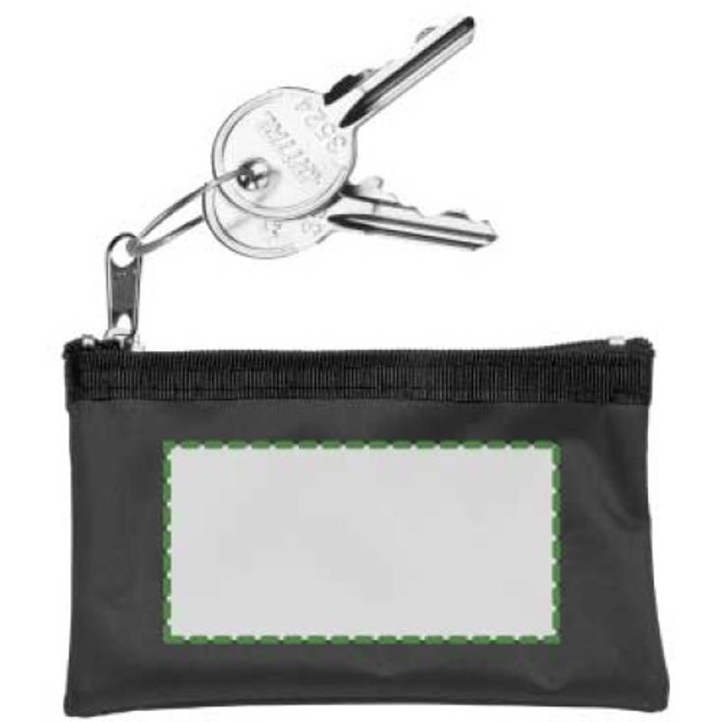 Klíčenka, peněženka na zip, černá / HOLMES / Klíčenka, peněženka na zip, černá / HOLMES /