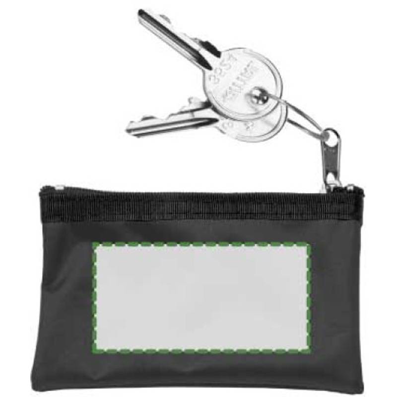 Klíčenka, peněženka na zip, černá / HOLMES / Klíčenka, peněženka na zip, černá / HOLMES /