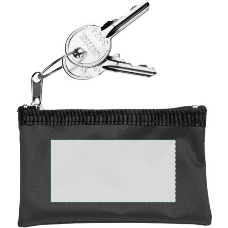 Klíčenka, peněženka na zip, černá / HOLMES / Klíčenka, peněženka na zip, černá / HOLMES /