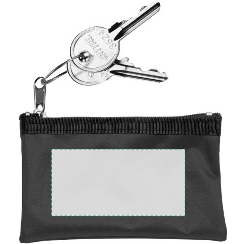 Klíčenka, peněženka na zip, černá / HOLMES / Klíčenka, peněženka na zip, černá / HOLMES /