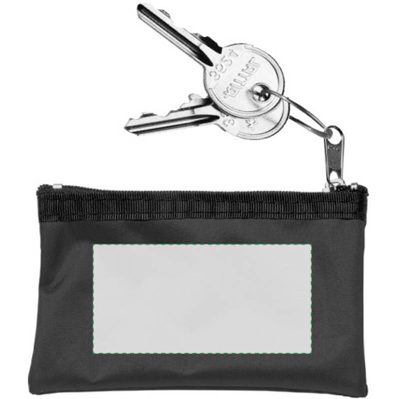 Klíčenka, peněženka na zip, černá / HOLMES / Klíčenka, peněženka na zip, černá / HOLMES /