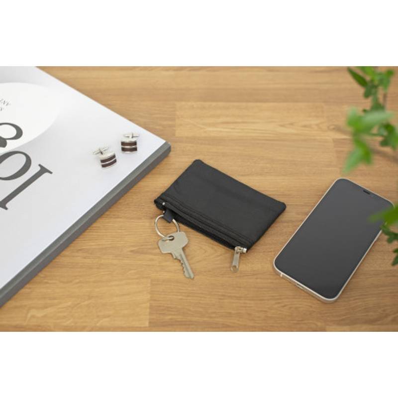 Klíčenka, peněženka na zip, černá / HOLMES / Klíčenka, peněženka na zip, černá / HOLMES /