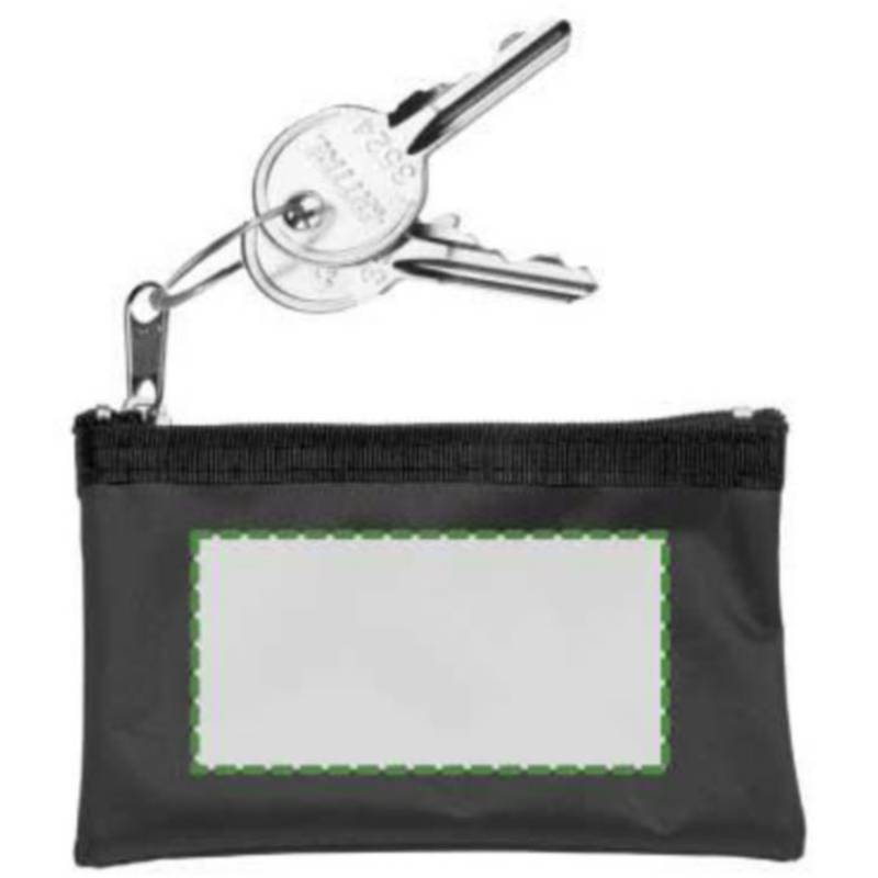 Klíčenka, peněženka na zip, černá / HOLMES / Klíčenka, peněženka na zip, černá / HOLMES /