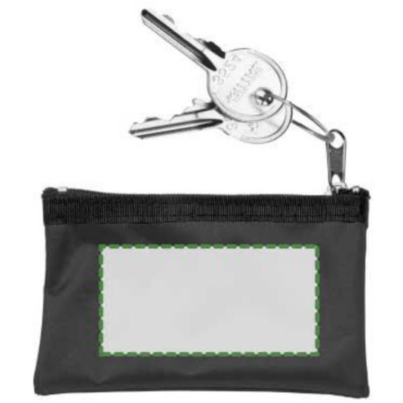 Klíčenka, peněženka na zip, černá / HOLMES / Klíčenka, peněženka na zip, černá / HOLMES /