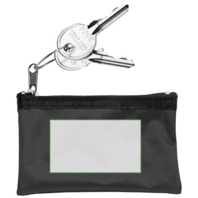 Klíčenka, peněženka na zip, černá / HOLMES / Klíčenka, peněženka na zip, černá / HOLMES /