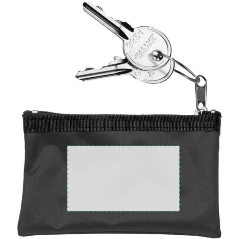 Klíčenka, peněženka na zip, černá / HOLMES / Klíčenka, peněženka na zip, černá / HOLMES /