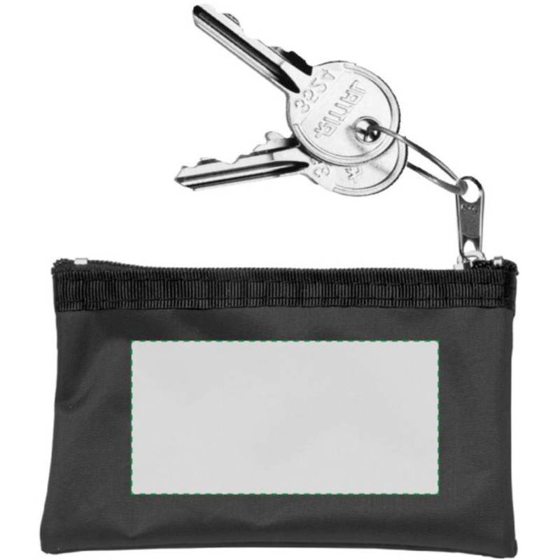 Klíčenka, peněženka na zip, černá / HOLMES / Klíčenka, peněženka na zip, černá / HOLMES /