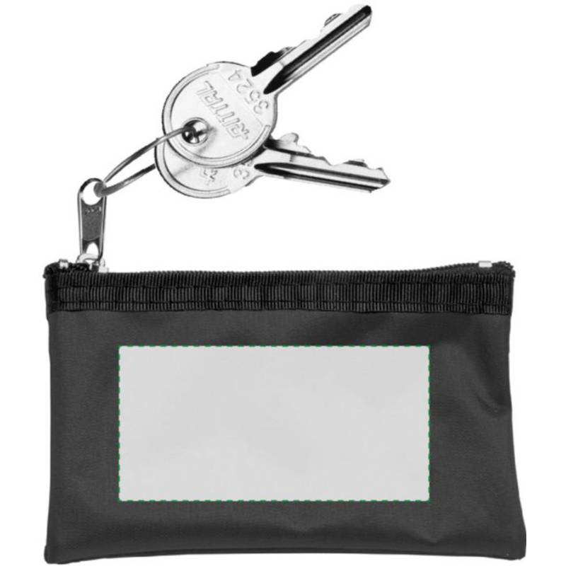 Klíčenka, peněženka na zip, černá / HOLMES / Klíčenka, peněženka na zip, černá / HOLMES /