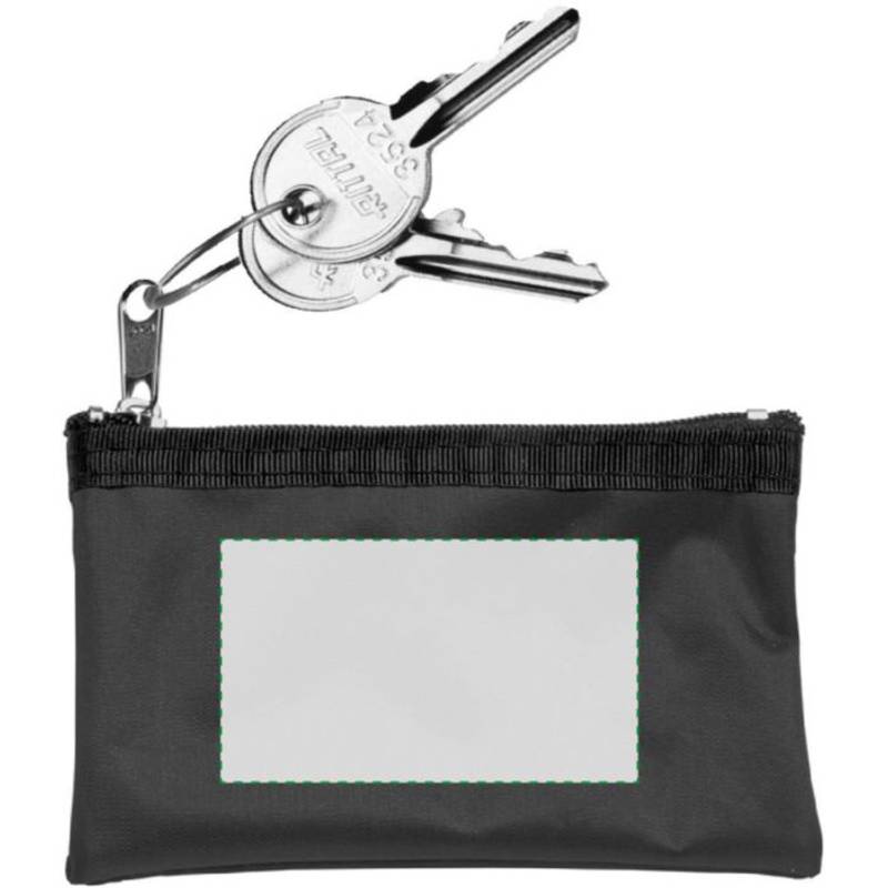 Klíčenka, peněženka na zip, černá / HOLMES / Klíčenka, peněženka na zip, černá / HOLMES /