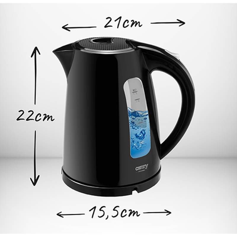 Rychlovarná konvice plastová 1,7L, CAMRY CR1255b Rychlovarná konvice plastová 1,7L, CAMRY CR1255b