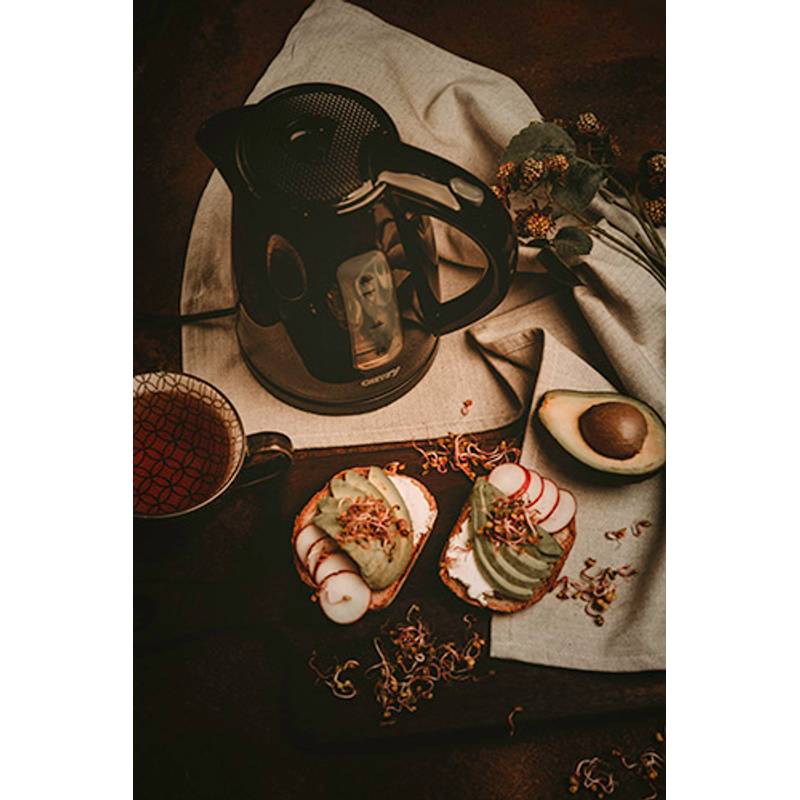 Rychlovarná konvice plastová 1,7L, CAMRY CR1255b Rychlovarná konvice plastová 1,7L, CAMRY CR1255b