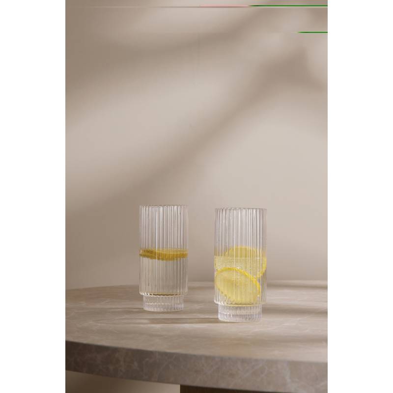 VINGA York highball poháre, 4-dielna sada, priehľadná VINGA York highball poháre, 4-dielna sada, priehľadná