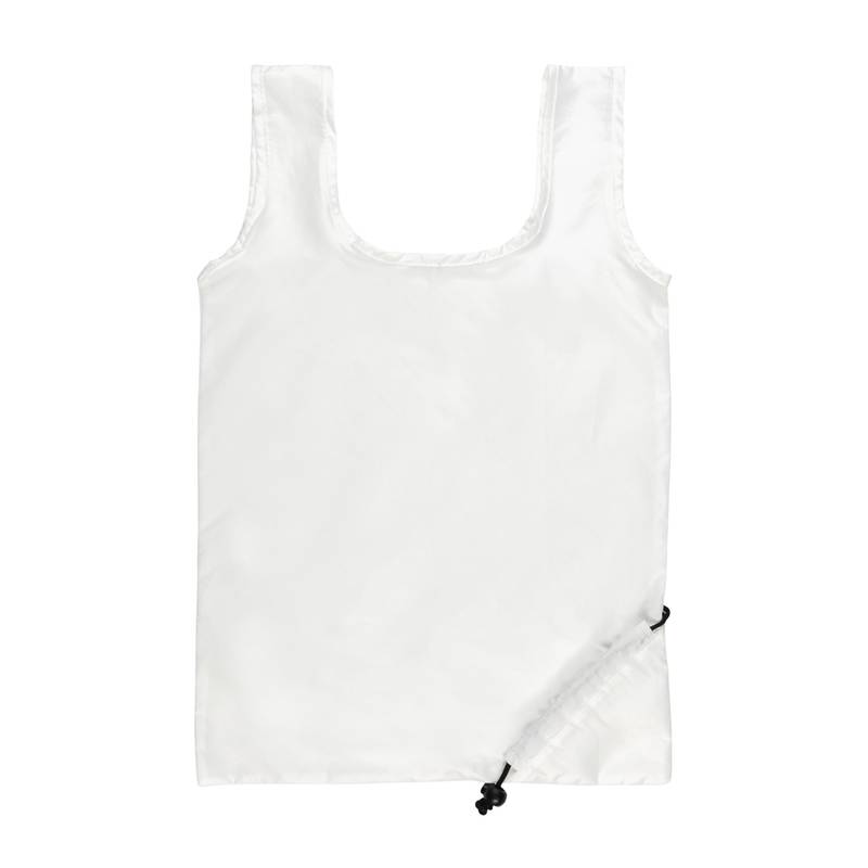 Skladacia nákupná taška Impact zo 190T RPET AWARE™, biela Skladacia nákupná taška Impact zo 190T RPET AWARE™, biela