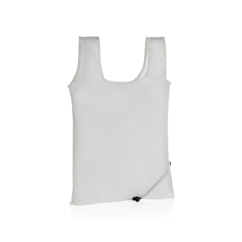 Skladacia nákupná taška Impact zo 190T RPET AWARE™, biela Skladacia nákupná taška Impact zo 190T RPET AWARE™, biela