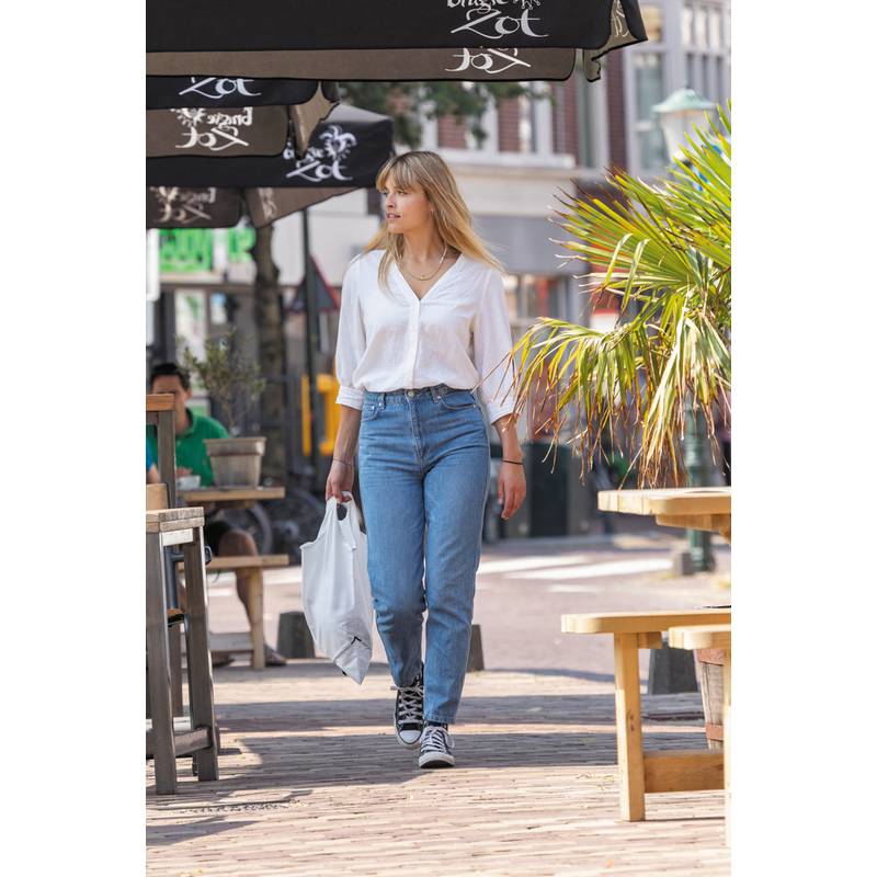 Skladacia nákupná taška Impact zo 190T RPET AWARE™, biela Skladacia nákupná taška Impact zo 190T RPET AWARE™, biela