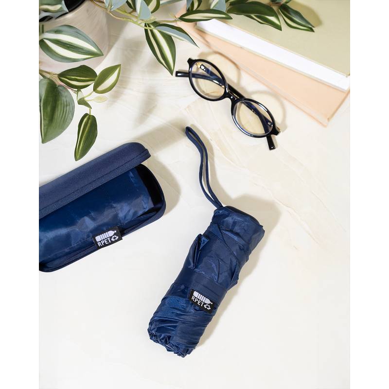 Fractus mini RPET dáždnik, modrá Dark Fractus mini RPET dáždnik, modrá Dark