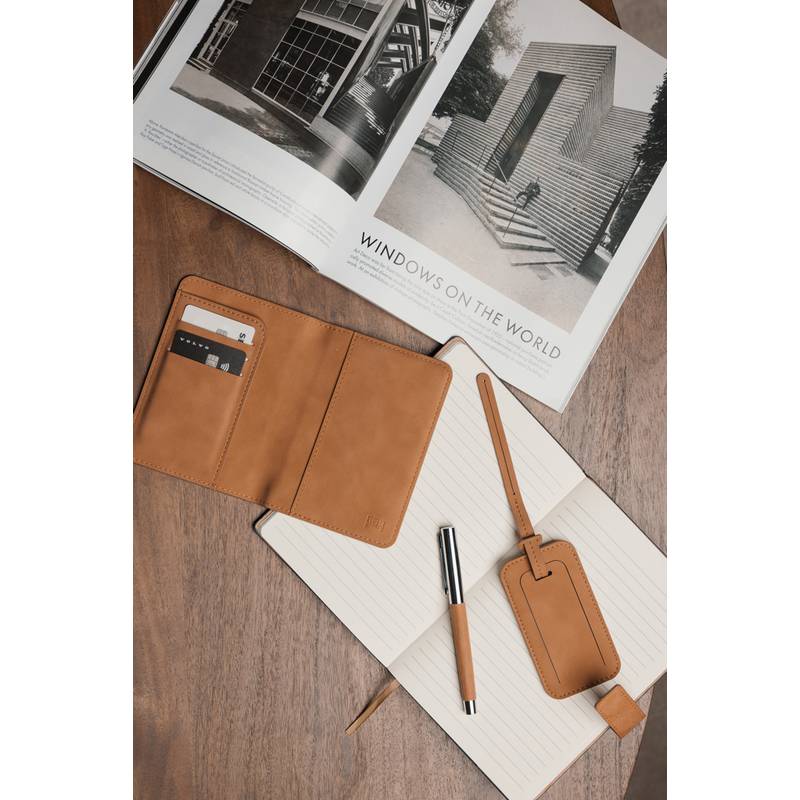 VINGA Bosler RCS štítok na batožinu, hnedá VINGA Bosler RCS štítok na batožinu, hnedá