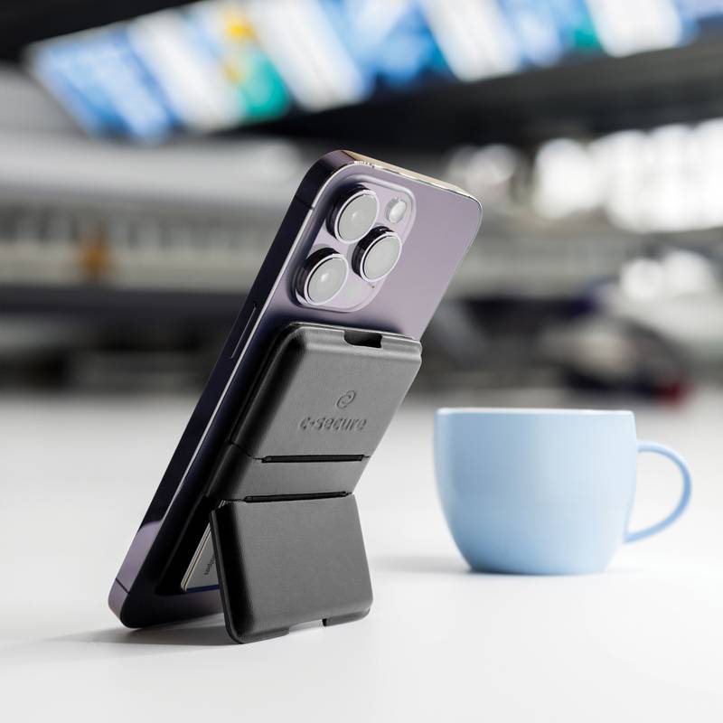 C-Secure MagSafe peněženka na telefon, černá C-Secure MagSafe peněženka na telefon, černá