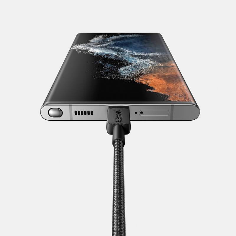 Anker USB-C na USB-C kabel 1,8 m 60 W, šedá - černá Anker USB-C na USB-C kabel 1,8 m 60 W, šedá - černá
