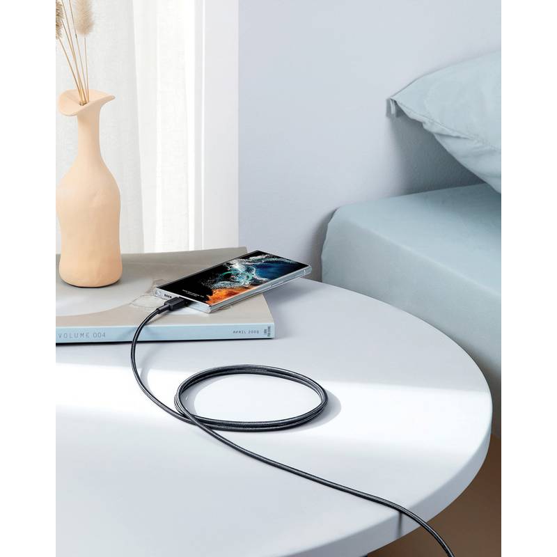 Anker USB-C na USB-C kabel 1,8 m 60 W, šedá - černá Anker USB-C na USB-C kabel 1,8 m 60 W, šedá - černá