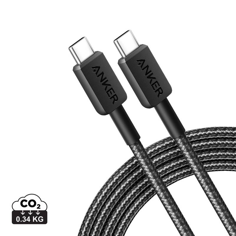 Anker USB-C na USB-C kabel 1,8 m 60 W, šedá - černá Anker USB-C na USB-C kabel 1,8 m 60 W, šedá - černá