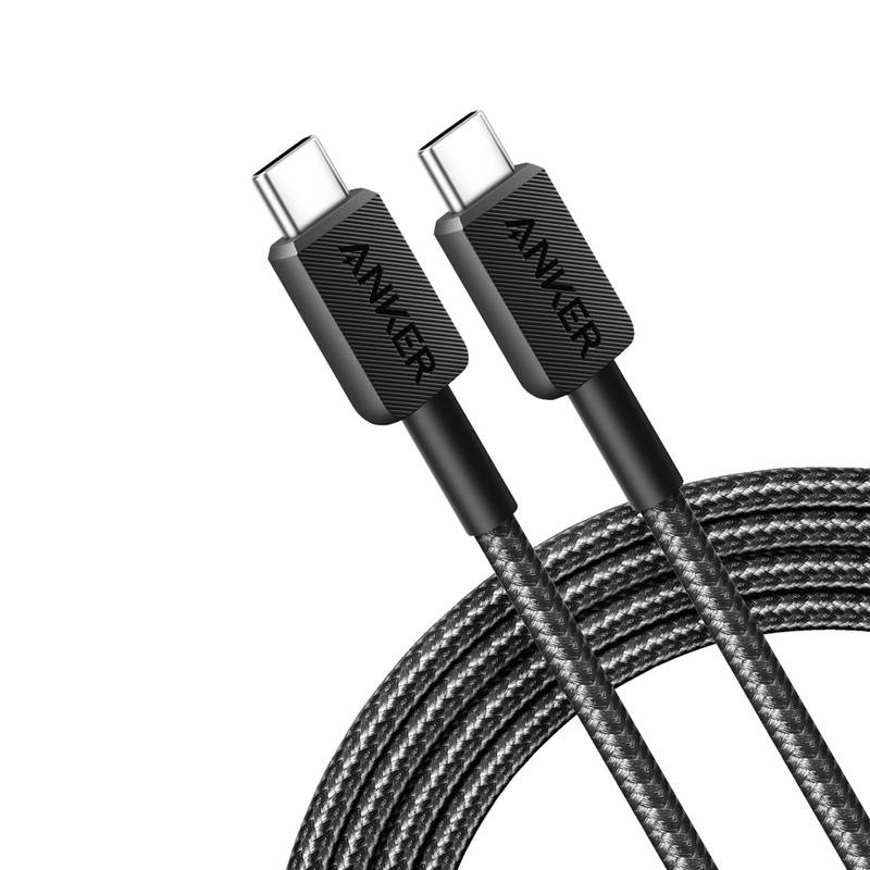 Anker USB-C na USB-C kabel 1,8 m 60 W, šedá - černá Anker USB-C na USB-C kabel 1,8 m 60 W, šedá - černá