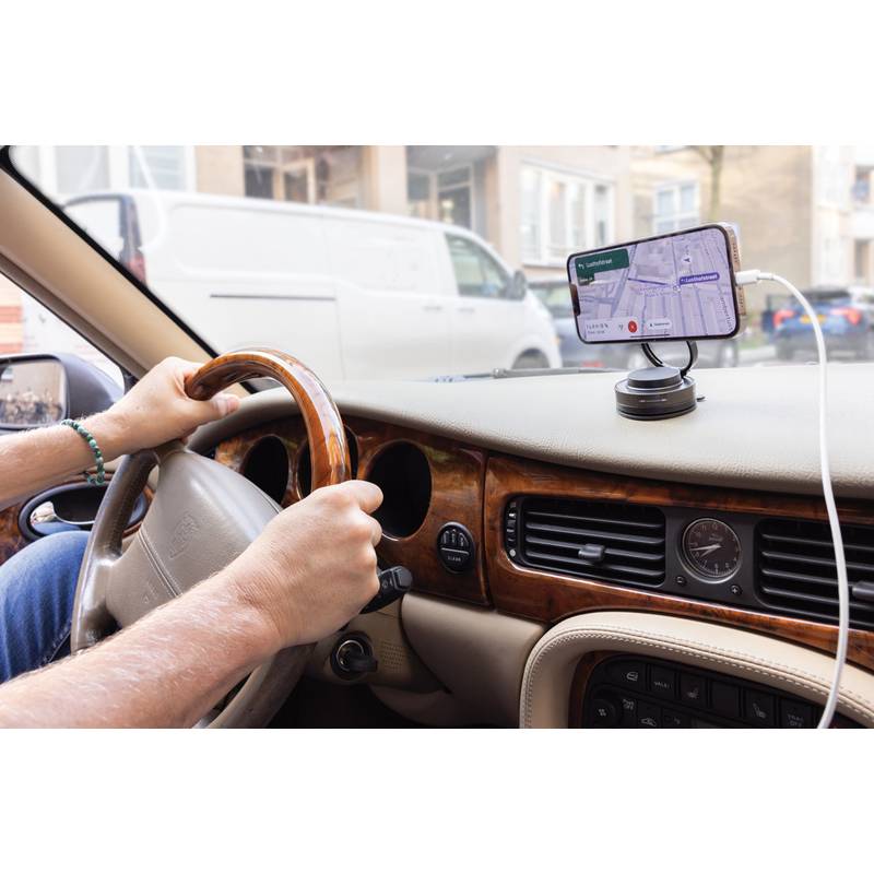 Terra 360 RCS uni. držiak na telefón z rec. plastu, čierna - sivá Terra 360 RCS uni. držiak na telefón z rec. plastu, čierna - sivá