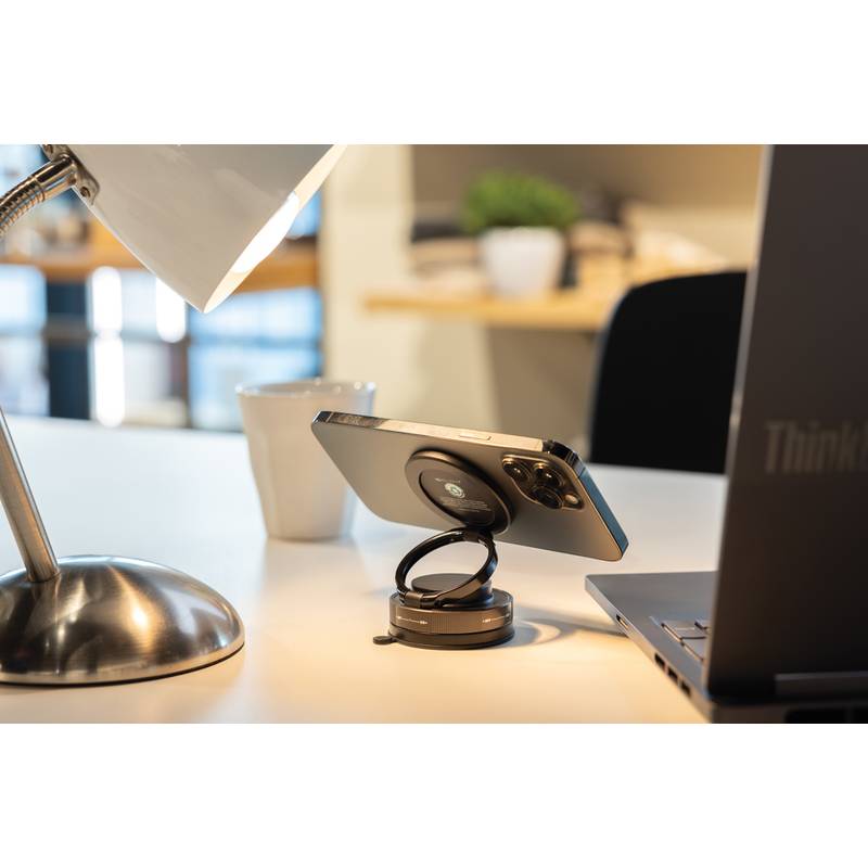 Terra 360 RCS uni. držiak na telefón z rec. plastu, čierna - sivá Terra 360 RCS uni. držiak na telefón z rec. plastu, čierna - sivá