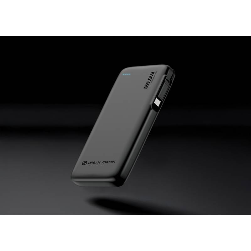 Urban Vitamin Emeryville 20W 10 000 mAh powerbanka, čierna Urban Vitamin Emeryville 20W 10 000 mAh powerbanka, čierna