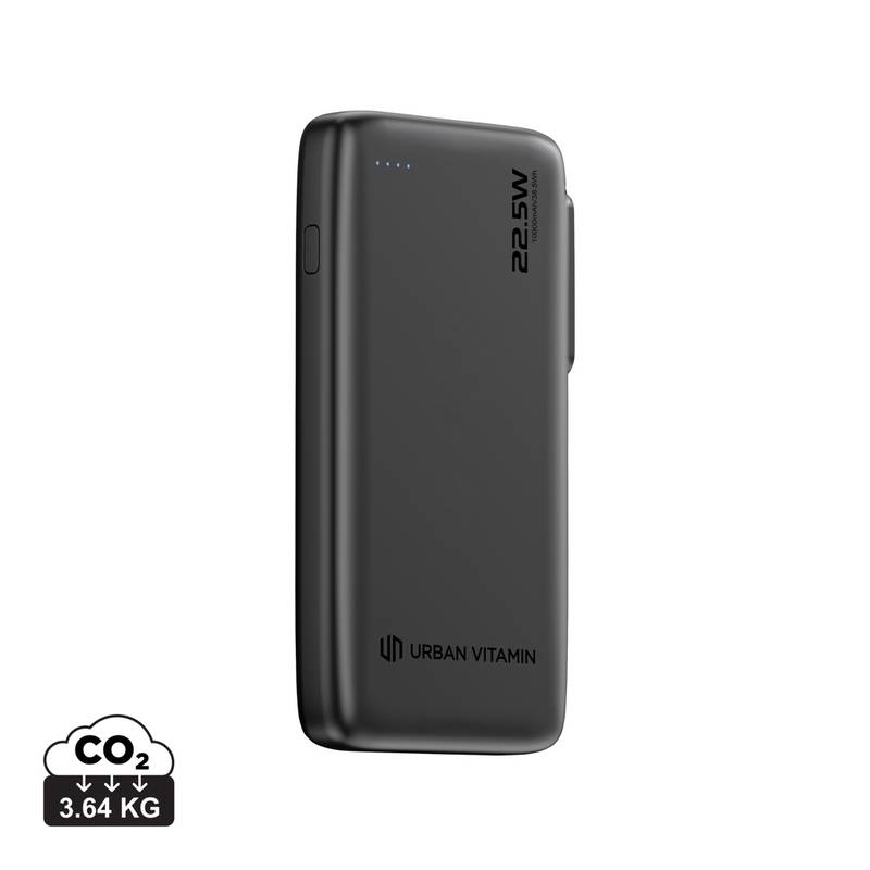 Urban Vitamin Emeryville 20W 10 000 mAh powerbanka, čierna Urban Vitamin Emeryville 20W 10 000 mAh powerbanka, čierna
