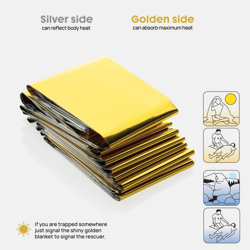 Solra núdzová fólia v puzdre z rec. RPET (RCS), čierna Solra núdzová fólia v puzdre z rec. RPET (RCS), čierna