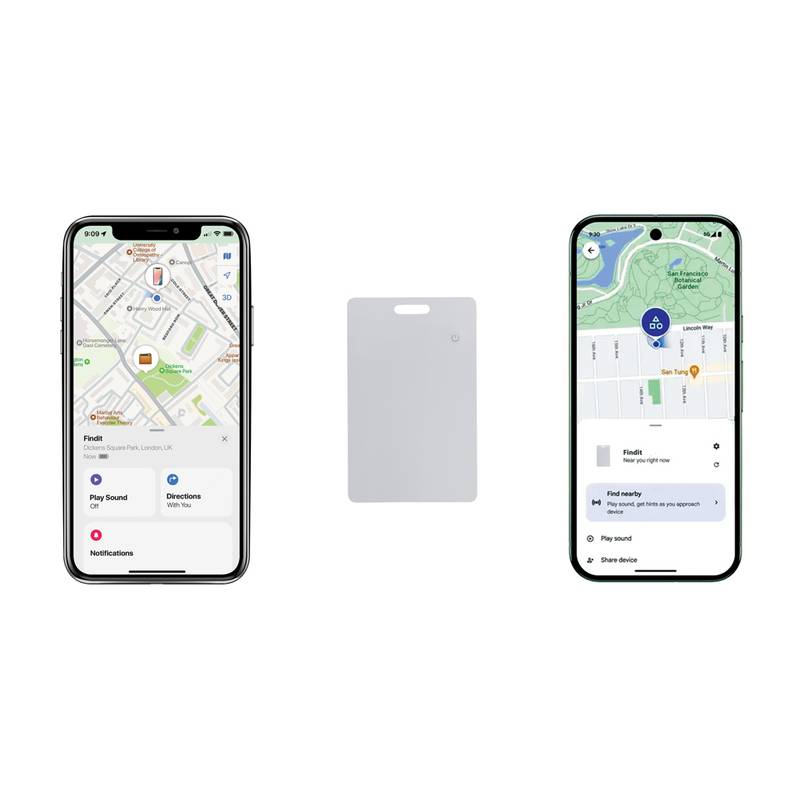 Findit Dual RCS – nabýjateľná hľadajúca karta z recyklátu, biela Findit Dual RCS – nabýjateľná hľadajúca karta z recyklátu, biela