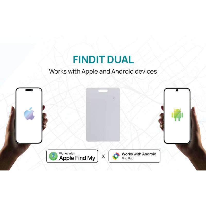 Findit Dual RCS – nabýjateľná hľadajúca karta z recyklátu, biela Findit Dual RCS – nabýjateľná hľadajúca karta z recyklátu, biela