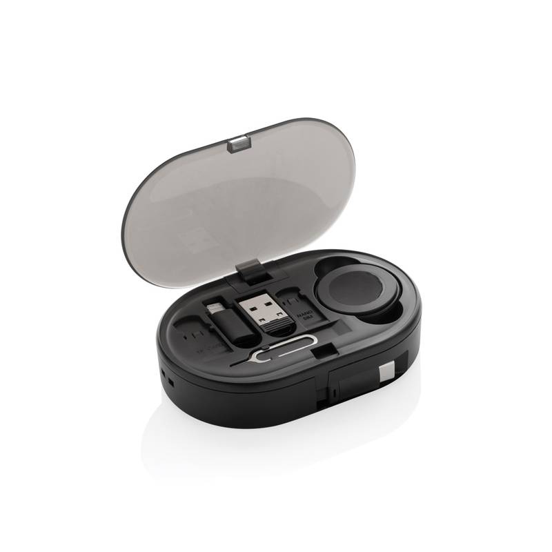 Chargevix RCS multifunkční nabíjecí sada 60 W z rec. plastu, černá Chargevix RCS multifunkční nabíjecí sada 60 W z rec. plastu, černá