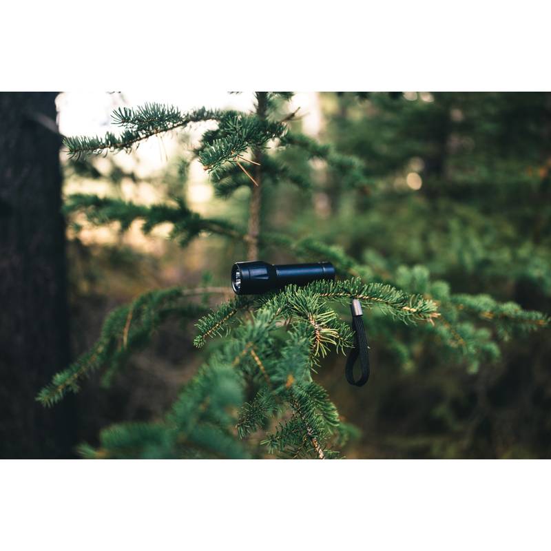 Flara RCS USB nabíjecí svítilna z rec. plastu, černá Flara RCS USB nabíjecí svítilna z rec. plastu, černá
