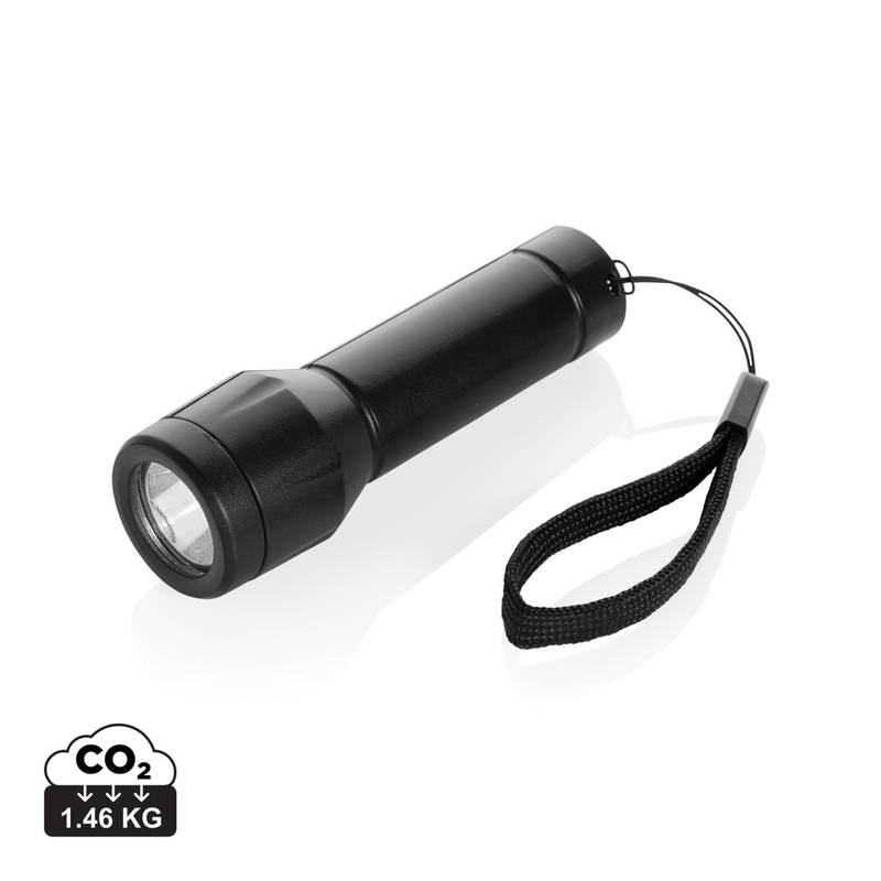 Flara RCS USB nabíjateľné svietidlo z rec. plastu, čierna Flara RCS USB nabíjateľné svietidlo z rec. plastu, čierna